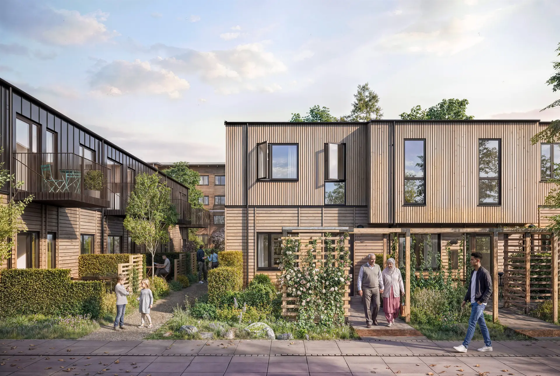 Gadehavegård: Renovering og fortætning med rækkehuse - melius