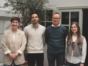 Teamet i Melius består indtil videre af (fra venstre) Marianne Sejerbo, Mahad Farah, Keld Laursen og Nikola Salacz.